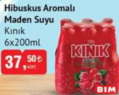 KINIK HİBUSKUS AROMALI MADEN SUYU 6X200 ML